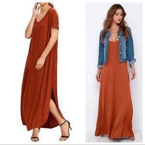 🧡SUPERSOFT🆕Serena Soft Lounge Maxi Dress NWT🧡